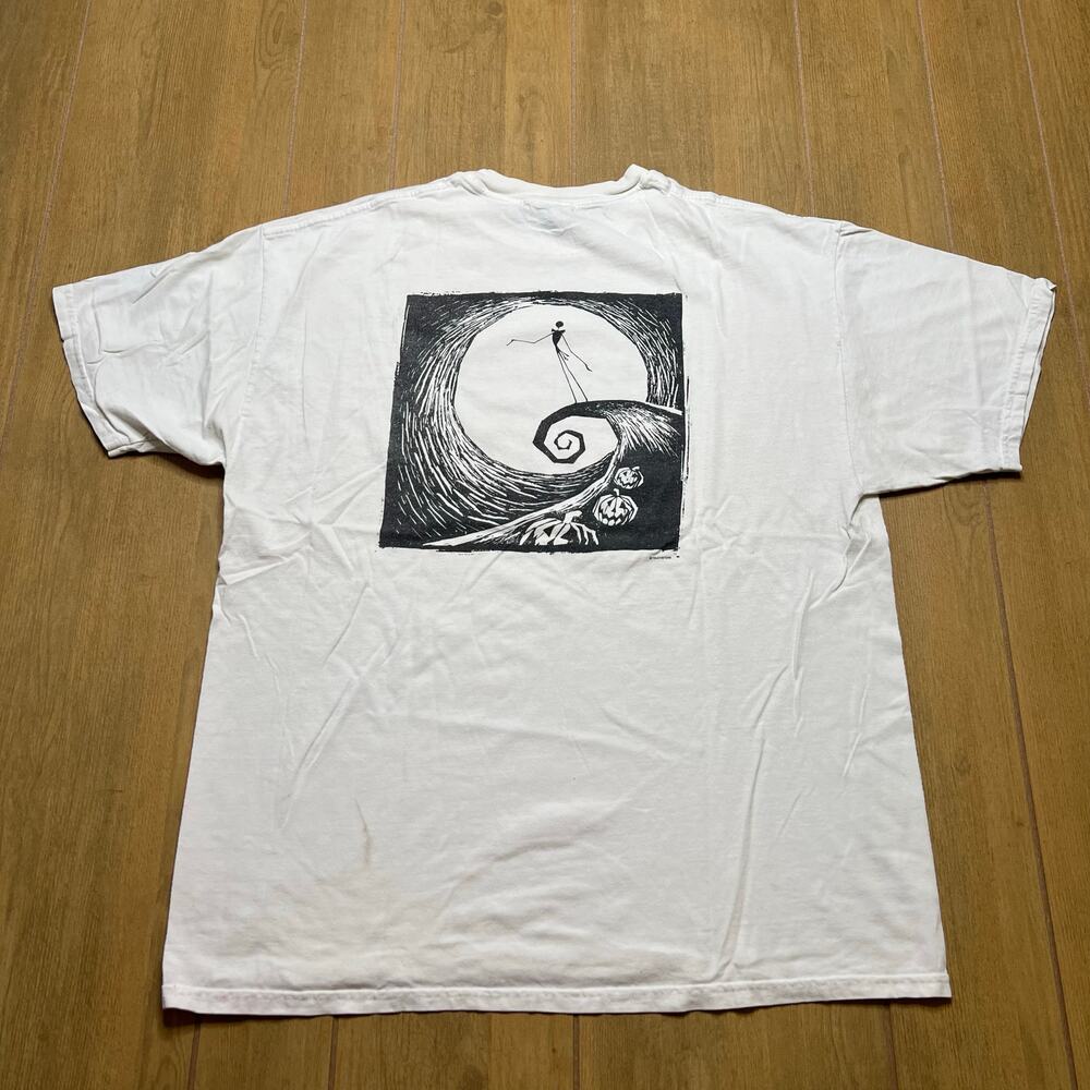 Vintage‎ Nightmare Before Christmas Jack Skellington Spiral Hill Tee XL